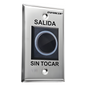 Botón de Salida sin Contacto / Sensor IR / Iluminado / Normalmente Abierto y Cerrado / Distancia Ajustable de Detección /  Rele Ajustable de 0.5 a 30 Segundos / Uso Interior