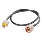 Jumper Coaxial / 60 cm (1.97 ft) / RG-58U / N Macho a UHF Macho / 50 Ω / Blindaje 95%