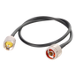 Jumper de 60 cm (23.62 Pulgadas) Fabricado con Cable RG-58U-SYS, Conector N y UHF del Otro Extremo