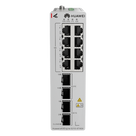 Switch Industrial / 8 Puertos RJ45 Gigabit / 2 SFP + 2 SFP+ 10G / Montaje Riel DIN / Fuente Redundante 1+1 / IP40 / -40°C a 75°C