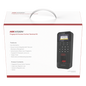Kit de Control de Acceso TODO INCLUIDO con Lector de Huellas y Tarjetas / 3,000 Huellas / Compatible con App Hik-Connect / Incluye Electroimán  Botón de Salida y Montajes Z y L para imán (DS-K1T804