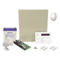 Kit de panel de alarma con detector de movimiento, dos contactos magnéticos y sirena cableados