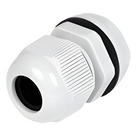 Conector Tipo Glándula / Rosca 12 mm (1/2') / Cable 3.5 a 6 mm / Plástico Gris / Industrial y Doméstico