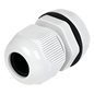 Conector Tipo Glándula / Rosca 12 mm (1/2') / Cable 3.5 a 6 mm / Plástico Gris / Industrial y Doméstico