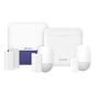 (AX PRO) KIT de Alarma AX PRO con GSM (3G/4G) / Incluye: 1 Hub con bateria de respaldo / 2 Sensores PIR / 3 Contactos Magnéticos mini / 1 Control Remoto / 1 Sirena Inalambrica Exterior  / WiFi / Co