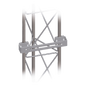 Herraje Multipropósito para Torre STZ30G. Ideal para Instalación de PTZ o Bullet en Torre.