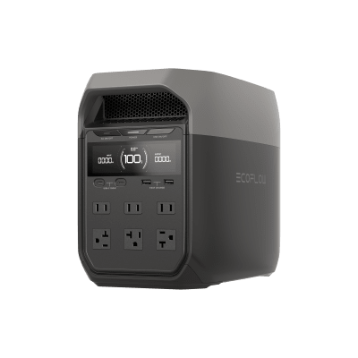 Estación de Energía Portátil Delta 3 1024Wh Litio LFP / 6 AC 1800 W (Max. 2600W con X-Boost) / 4 USB-C 100W / Capacidad para Aumentar Respaldo / Cargador de Coche 10A a 12.6V / Conectividad WiFi y