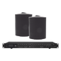 Amplificador de Audio con 2 Bocinas OL-5BK | 2 x 60W | Baja Impedancia 4 - 8Ω | Reproductor Bluetooth, USB, SD | Efectos Integrados Delay, Echo, Repeat