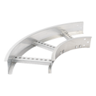 Curva Horizontal de 90° / Perfil Z / Ancho 9\" / Peralte 3 1/4\" / Radio 8\" / Aluminio / Interior y Exterior