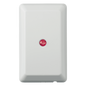 Módulo de gestión de energía Z-Wave que ajusta termostatos y luces según el estado de armado del sistema, compatible con paneles Honeywell LYNX y VISTA seleccionados