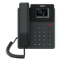 Teléfono IP empresarial para 4 líneas SIP con pantalla LCD de 2.4 pulgadas a color, Opus y conferencia de 6 vías, PoE.