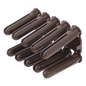 Taquete cafe 5/16\" para tornillo 10mm x 1 3/4\" (100pzs) (1104-04100)