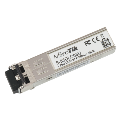 Transceptor MiniGbic SFP 1.25G LC Duplex para fibra Multi Modo 550mts