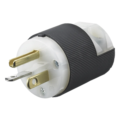 Clavija Entrada Recta/ 20 A 125 V/ 2 Polos 3 Hilos/ Nema 5-20 P/ Grado Industrial- Comercial.