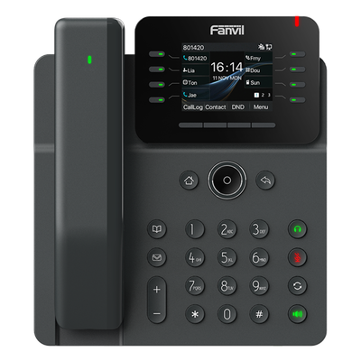 Teléfono IP / Handset Inalámbrico Bluetooth / 12 Líneas SIP / Pantalla IPS Táctil 2.8\" HD / Conferencia 6 Vías / Puertos Gigabit / PoE 802.3af / OpenVPN / Hot Desking