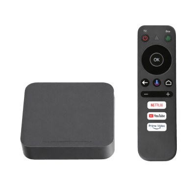 STB 4K Android con Google TV / Alto Rendimiento / Conexión Wi-Fi y por Cable / Control Remoto Bluetooth / Salida HDMI / Software de Gestion para ISPs/ Para modo desarrollador leer la nota en la des