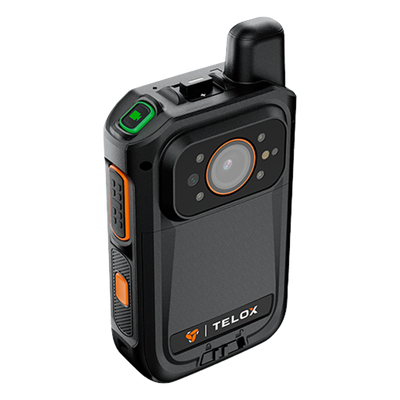 Bodycam IP67 4G LTE Android 12 / Con Funciones de Radio POC / Pantalla Táctil de 2\" / Soporta llamadas Telefónicas y Mensajes SMS /Descarga de Vídeo automática con estación