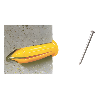 Kit de 20 taquetes y 20 clavos 1\" para muro falso (1207-03230)