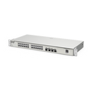 Switch Administrable Capa 2 / 24 Puertos Gigabit / 4 SFP+ 10Gb / Conmutación 128 Gb/s / Sin Ventilador / Protección 6 kV