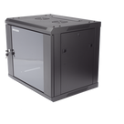 Gabinete de Montaje en Pared y Piso / 9 Unidades de Rack / 19 Pulgadas / Cristal Templado / Carga 40 kg / 600 x 501 x 450 mm