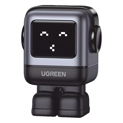 Cargador Mini GaNRobot 30W serie UNO | 1 USB-C de Carga Rápida | Tecnología GaN II | Multiprotocolo PD/QC/SCP/FCA | Carga Inteligente | Pantalla LED | Zapato Magnético Extraíble | Thermal Guard | C