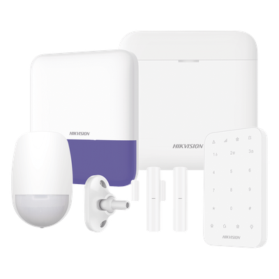 (AX PRO) KIT de Alarma AX PRO / Incluye: 1 Hub con bateria de respaldo / 1 Sensores PIR / 1 Montaje Universal para PIR / 2 Contactos Magnéticos / 1 Teclado / 1 Sirena Inalambrica Exterior / WiFi /