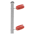 Aislador de Esquina para Cerco Eléctrico / Aislamiento 18 kV / Resistencia 7.5-10.2 kg / Anti UV / 66 mm x 31.6 mm