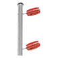 Aislador de Esquina Rojo para Cercos Eléctricos / 18 kV / Resinas Vírgenes / Resistencia 7.5-10.2 kg / Anti UV / 66 mm x 31.6 mm