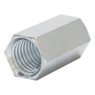 Cople Hexagonal Rosca UNC / 6.5 mm (1/4\") / Acero Estructural / Galvanizado Electrolítico