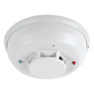 Detector de Humo Foto-Térmico Convencional / 2 Hilos No Polarizado / Relevador Auxiliar Forma C / Sensor Térmico Fijo 57.2 °C / LED Bicolor / Base Plug-In Incluida