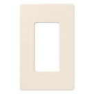 Placa de Pared / 1 Espacio / Sin Tornillos / Acabado Satinado / 75 x 119 mm (2.94 x 4.69 in) / Diseño Delgado 7.6 mm