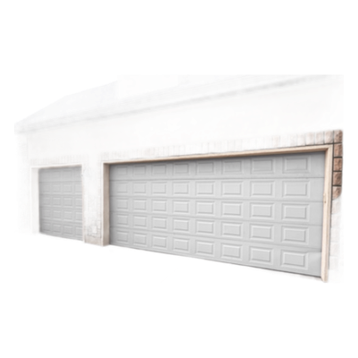 Sección para puerta de Garage / Cuadro Corto / Color blanco / Para GARAGE128SC / Estilo Americana.