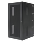 Gabinete PanZone de Montaje en Pared, de 19in, Puerta Ventilada, 26 UR, 762mm de Profundidad, Color Negro