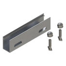 Cople de Aluminio para Riel / Aluminio Serie 6000 / Compatible N Rail 4.72 y M2 / Acero Inoxidable / 115 g