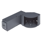 Soporte con carcasa / Brazo articulado / Compatible sensores láser H100 e I30 / Tornillería incluida