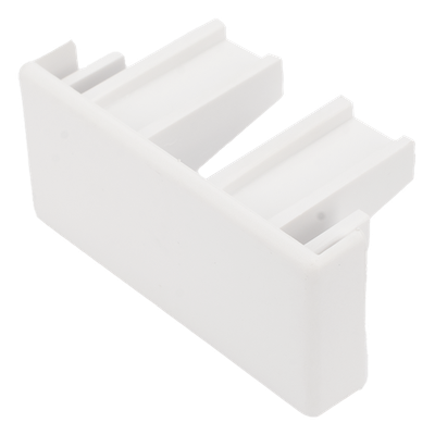 Tapa final color blanco de PVC auto extinguible,  para canaleta TMK1735, TMK1735SD (5390-02001)