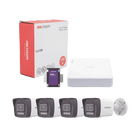 Kit de Videovigilancia IP / 4 Megapixel / NVR 4 Canales PoE+ / 4 Cámaras Bala Dual Light / IR 30 m (98.4 ft) / Luz Blanca 30 m (98.4 ft) / Audio Integrado / SSD 1 TB / Cable 100 m (328.1 ft)
