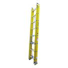 Escalera de Extensión / Fibra de Vidrio y Aluminio / 24 Escalones / 6.4 m (21 ft) / Carga 102 kg / Tacones Antideslizantes