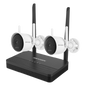 Kit de Videovigilancia IP Inalámbrico / 2 Megapixel / NVS 4 Canales / 2 Cámaras Bala / Dual Light 30 m (98.4 ft) IR + 20 m (65.6 ft) Luz Blanca / Wi-Fi 2.4 GHz / Audio Bidireccional