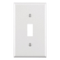 Placa para Interruptor de Palanca / Color Blanco.