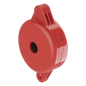 Dispositivo de Bloqueo LOTO para Válvulas de Compuerta, para Diámetros de 1\" a 3\", Color Rojo