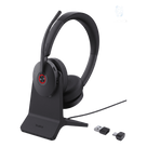 Auriculares Bluetooth UC / ANC Híbrida / 6 Micrófonos / 65 Horas / Alcance 50 m (164 ft) / USB-C & A