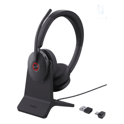 Diadema Inalambrica BH74-With-Stand-UC-USB-C/A de Yealink con Compatibilidad UC Multiplataforma y Acoustic Shield 3.0
