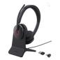 Diadema Inalambrica BH74-With-Stand-UC-USB-C/A de Yealink con Compatibilidad UC Multiplataforma y Acoustic Shield 3.0