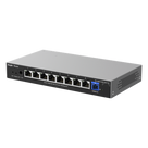 ONU/Switch Híbrido / 1 Puerto PON 1G SC/UPC / 8 Puertos Ethernet 1G / 18 Gbps / 100 Clientes / 7.95 x 4.25 x 1.10 in