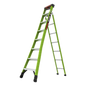 Escalera Combinada 3 en 1 / Fibra de Vidrio / 2.44 m (8 ft) / Capacidad 170 kg (375 lb) / Almohadilla Giratoria / No Conductora