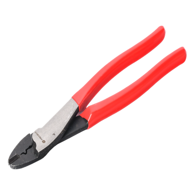 Pinza de 9.5\" para cortar y crimpar ( ponchar )  terminales Aislados y No aislados