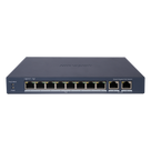 Switch PoE+ Administrable / 8 Puertos Gigabit PoE+ / 2 Puertos Uplink Gigabit / PoE Extendido 300 m (984.3 ft) / 110 W / Gestión en Nube