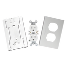 Contacto Eléctrico Dúplex / Soporte Universal ABS / Tapa Aluminio Anodizado / -40°C a 120°C / NOM-001-SEDE-2005