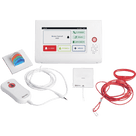 Kit de Habitación Hospitalaria PRO / Terminal IP 7\" Táctil + Pulsador Cama IP67 + Luz Cuatricolor + Tirador Baño / Comunicación Paciente-Enfermero VoIP SIP / PoE / Antibacteriano